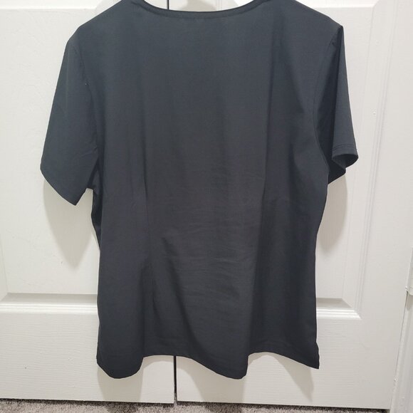 Scrub Joy Black Large Short One Pocket Scrub Top - Picture 4 of 4